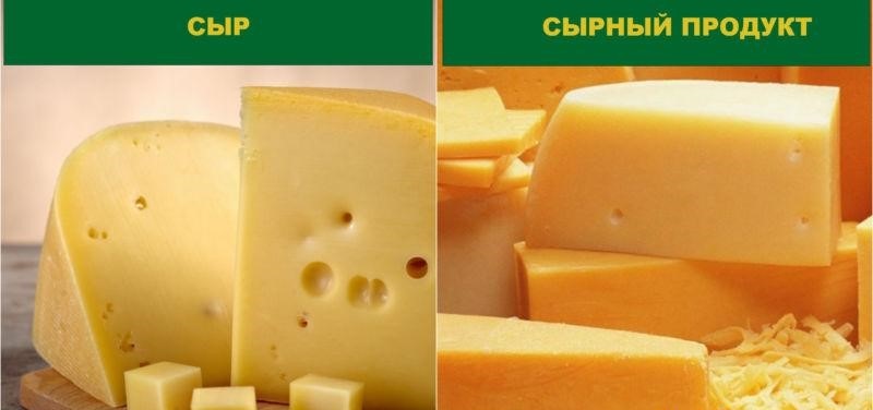 отличия сыра от сырного продукта